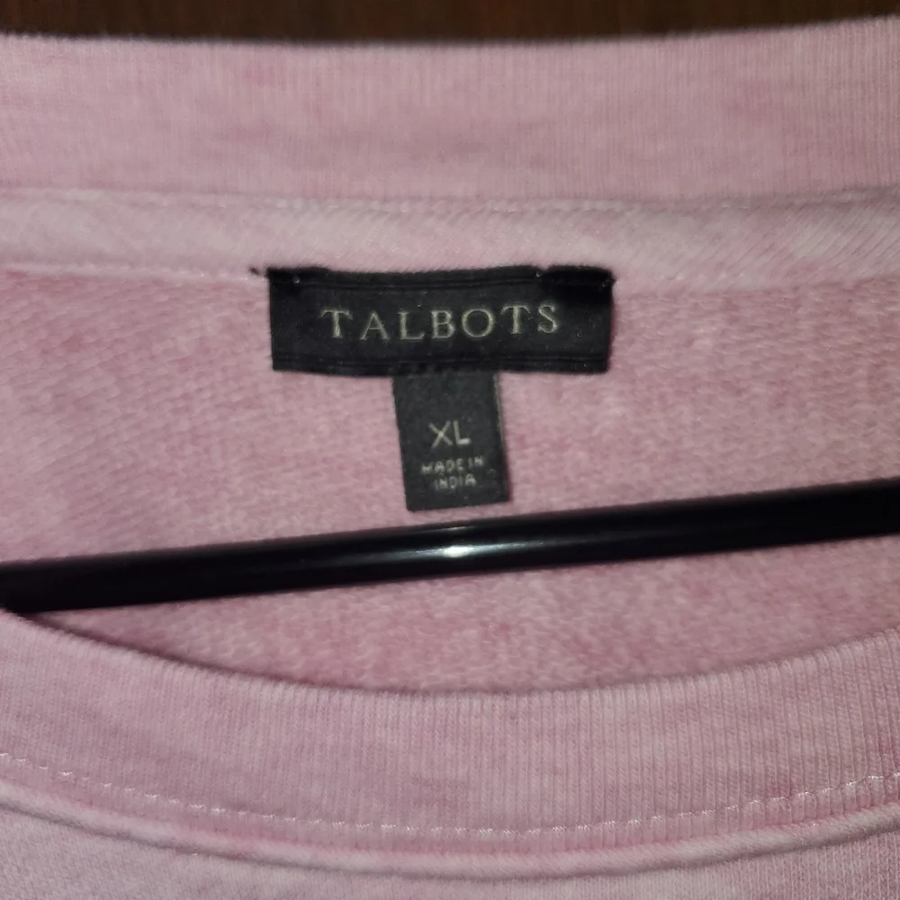 Talbots Pink Scalloped Hem Top - Picture 2 of 3